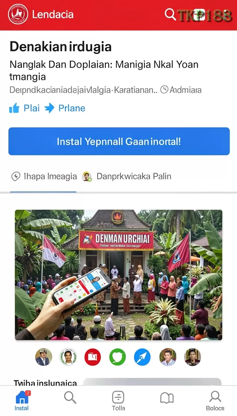 Cuplikan layar INDO777 — menu navigasi